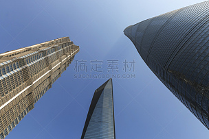 金茂大厦,上海环球金融中心,上海中心大厦,低视角,昆明,成都,东方明珠塔,深圳,陆家嘴,天空