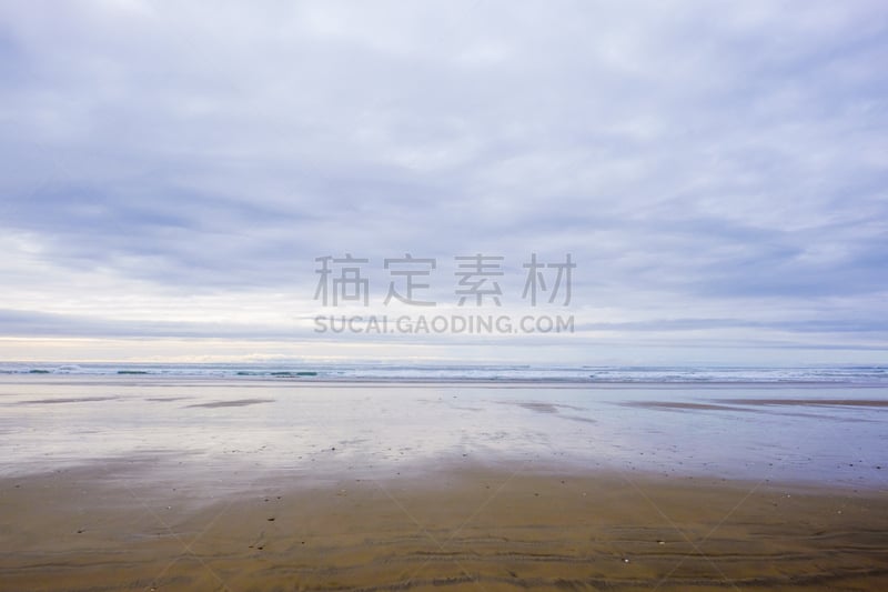 俄勒冈州,海滩,海岸线,奥勒冈海滨,俄勒冈郡,水平画幅,沙子,无人,海岸地形,户外