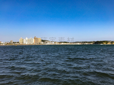 风景,自然,太空,水平画幅,无人,海港,蓝色,日本,夏天,藤泽市