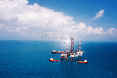 石油钻塔,地铁月台,航拍视角,空中加油机,高尔夫港湾,钻油机,钻探设备,采油平台,油罐车,油轮