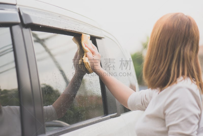 窗户,汽车,抹布,超细纤维,女人,微缩胶片,风档刮水器,蜜蜡脱毛,蜡,水