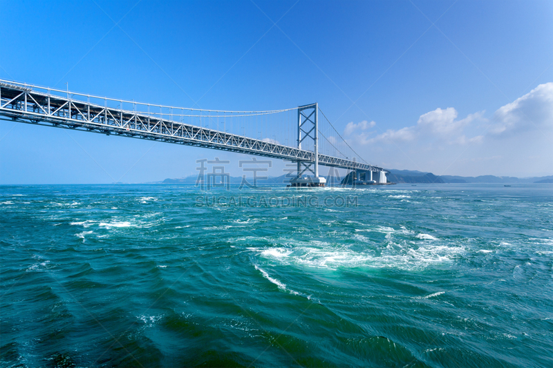 鸣门漩涡,日本,淡路国,淡路岛,德岛县,濑户内海,四国,兵库县,高架桥,水平画幅