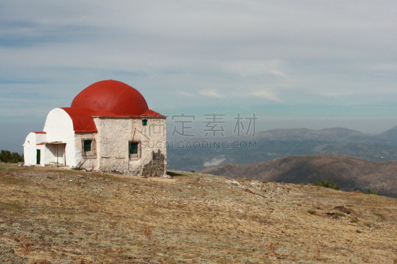 旧金山,内华达山脉国立公园,内华达安达卢西亚山脉,白涂料,摩尔人风格,被抛弃的,白色,红色,小屋