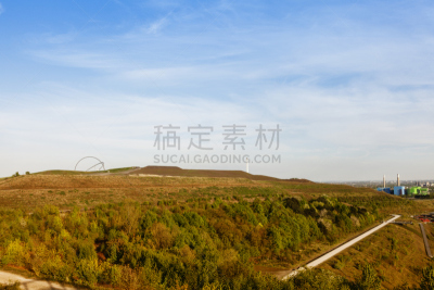 地形,偏好,矿井,鲁尔区,北莱茵威斯特法伦州,水平画幅,橙色,建筑,无人,蓝色