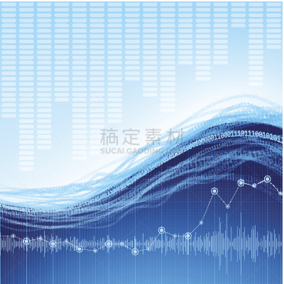抽象,背景,示波镜,正弦波,声波,波形,噪声,数据,留白,无人