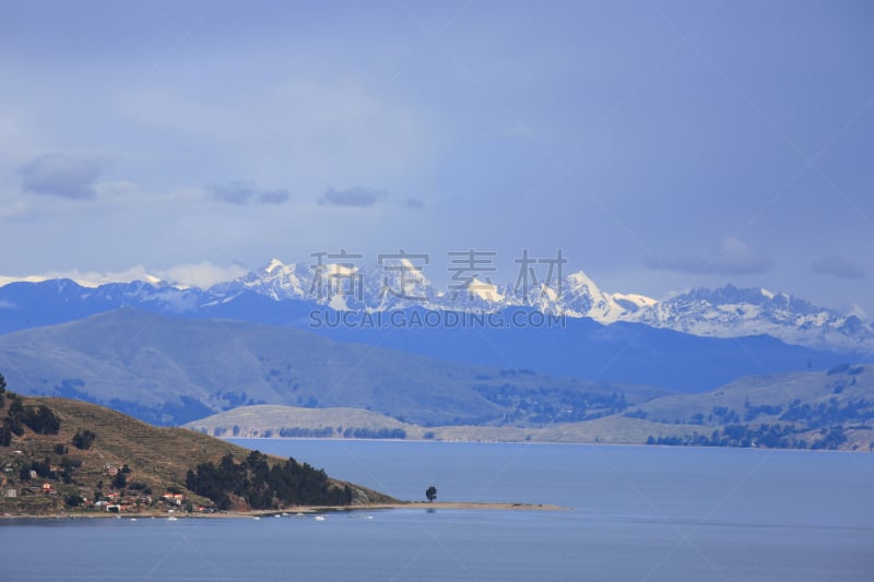 风景,的的喀喀湖,玻利维亚,阳光岛,安地斯山脉,雪山,秘密,农业,安静,世界遗产