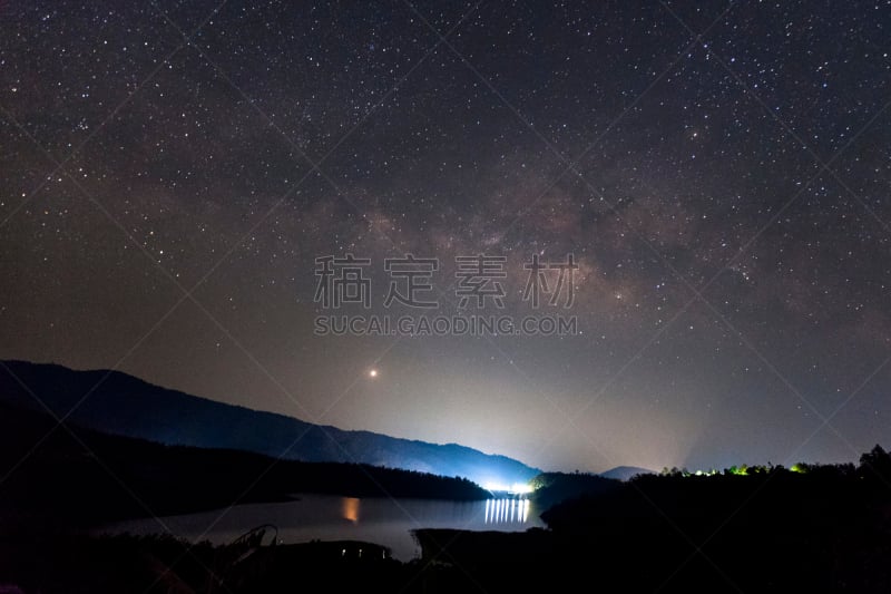 星系,星星,太空,银河系,长时间曝光,颗粒质感,琴状舟形藻,射手座,天蝎座,天空