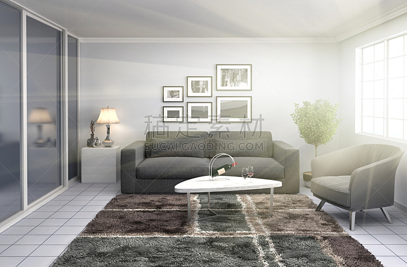 沙发,室内,三维图形,褐色,座位,水平画幅,无人,装饰物,家具,舒服