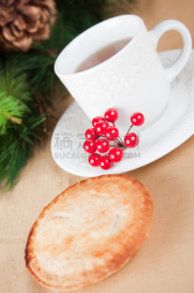 秋天,茶,垂直画幅,留白,甜馅饼,无人,茶杯,热饮,影棚拍摄,花茶
