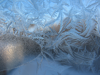 窗户,式样,霜,冬天,水平画幅,形状,雪,无人,蓝色,抽象