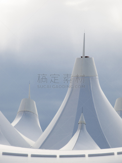 科罗拉多国际机场,自然,垂直画幅,天空,无人,蓝色,中央大厅,户外,现代,屋顶