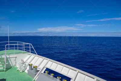 冲绳县,岛,地形,偏远的,船,旅途,客船,渡轮,水面,客轮