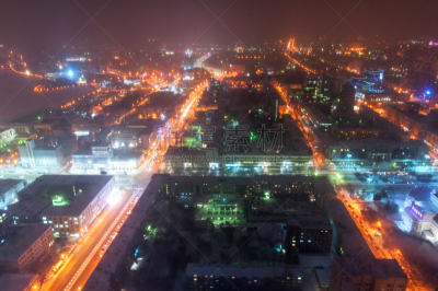 叶卡捷林堡,天空,水平画幅,夜晚,无人,曙暮光,户外,都市风景,俄罗斯,现代