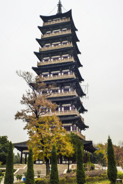 宝塔,大明寺,扬州,江苏省,垂直画幅,无人,建筑结构,寺庙,著名景点,中国