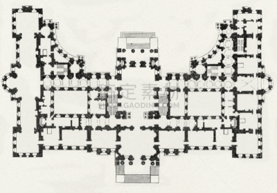布伦海姆宫,牛津郡,蓝图,英格兰,18世纪,1980年-1989年,计划书,档案,世界遗产,图像