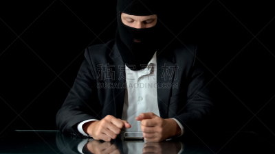 男人,视频会议摄像机,面罩,受害者,商务,仅男人,一个人,技术,仅一个男人,盗贼