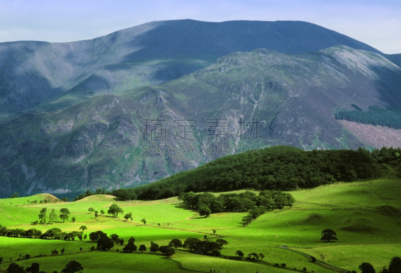 斯基多峰,英格兰湖区,坎布里亚,公园,水平画幅,山,无人,英格兰,户外,田地