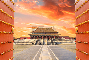 故宫,北京,寺庙,宫殿,传统,世界遗产,禁止的,远古的,大门,著名景点