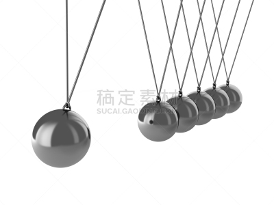 球体,平衡,牛顿碰撞球,水平画幅,形状,无人,绘画插图,白色背景,背景分离,金属