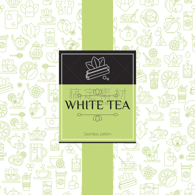 茶,细的,成一排,背景,式样,符号,白茶,肉桂圆面包,茶包,叶表皮
