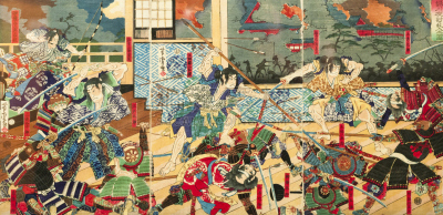 日本武士,绘画艺术品,古典式,日本人,传统,葛饰北斋,弓道,歌舞伎,袴,日本武士刀
