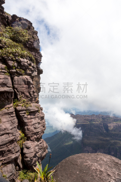 罗赖马山,罗赖马州,canaima,平顶山,平顶山区,委内瑞拉,垂直画幅,南美,无人,户外