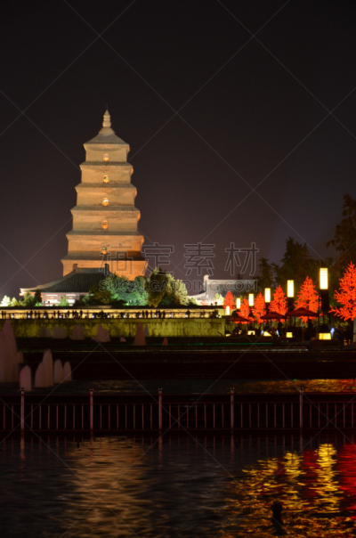 西安,方形画幅,大雁塔,垂直画幅,建筑,无人,建筑外部,户外,建筑结构,佛教