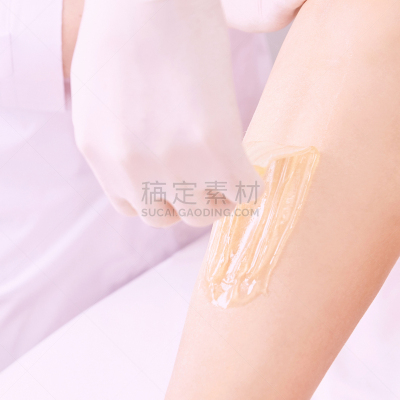 腿,头发,spa美容,蜜蜡脱毛,糖腌肉,女人,足,医疗流程,热,不幸