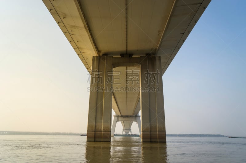 建筑业,长江大桥,柱子,船,易接近性,建筑外部,图像,现代,无人,横越