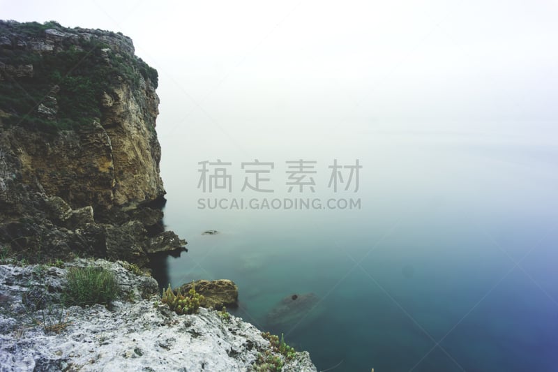 秘密,海洋,岩石,巨石,潮汐,水,天空,美,水平画幅,夜晚