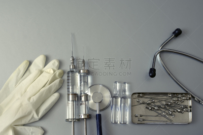 医疗器械,金小蜂,扩音听诊器,护手套,剂量,注射器,留白