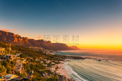 克里夫顿海滩,无人,白昼,紧迫,坎普湾,十二门徒岩,开普敦,水平画幅,沙子,户外