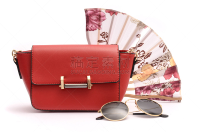 离合器,扇子,皮革,太阳镜,红色,静物,计数格,动物的育儿袋,个人随身用品,女人