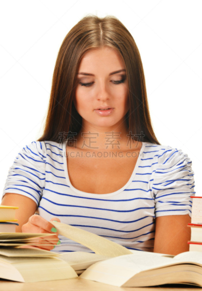 书,青年女人,垂直画幅,美,字典,美人,未成年学生,白人,图像,读书
