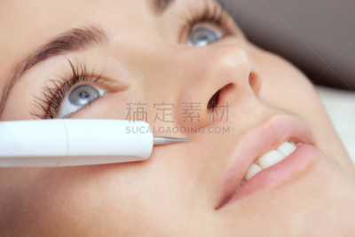 医疗流程,美容院,果皮,自然美,青年女人,活力,超声波,去角质,现代