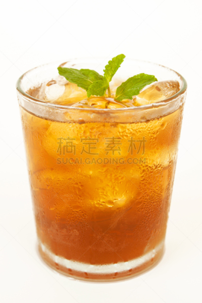 冰茶,垂直画幅,褐色,水果,无人,鸡尾酒,夏天,冰,饮料,柠檬