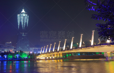 杭州,西湖,都市风景,夜晚,传统,方形画幅,商务,公园,现代,著名景点