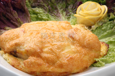 肉,酥皮糕点,卷心菜煎土豆,褐色,水平画幅,无人,开胃品,烘焙糕点,膳食,特写