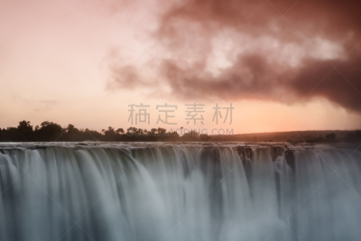 维多利亚瀑布,赞比亚,世界遗产,橙色,著名景点,赞比西河,瀑布,户外,莫西奥图尼亚瀑布,哈达普
