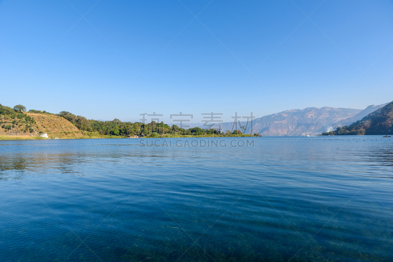 危地马拉,乡村,索洛拉,阿蒂特兰湖,办公室,布希曼族,海滩,巴纳哈契,火山地形,栈桥码头