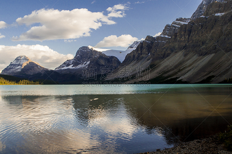 冰河,弓湖,国内著名景点,云,雪,加拿大,著名景点,湖,绿松石色,背景