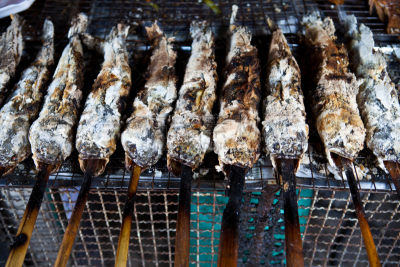 条纹,蛇头鱼,淡水鱼,炊具,格子烤肉,精神振作,肉,热,晚餐,淡水