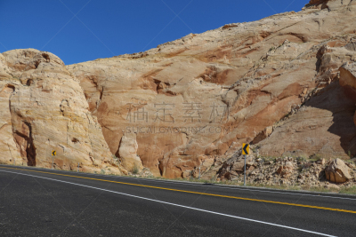 风景,犹他,地球,路,莫斯特,一只动物,万岩柱,沙岩,escalante,沙漠
