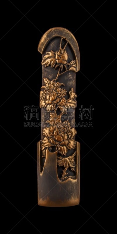 灰膏,雕刻物,花纹,青铜,石膏肥料,垂直画幅,白灰泥,褐色,古董