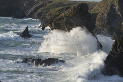 波浪,康沃尔,白度杉台阶,巨大的,环境,自然神力,海浪,英国,英格兰,大浪冲浪