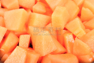 切片食物,瓜,水平画幅,橙色,水果,无人,卡维隆,生食,夏天,切块