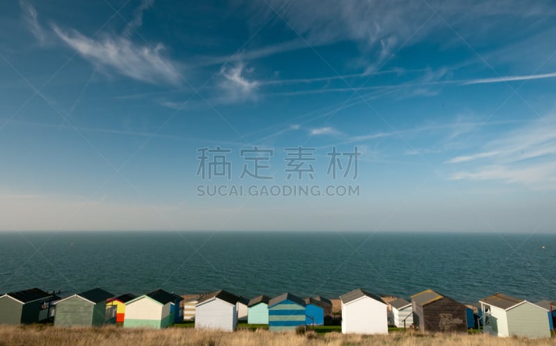 whitstable,海滩小屋,阁楼,肯特,牧人小屋,天空,度假胜地,水平画幅,无人,英格兰