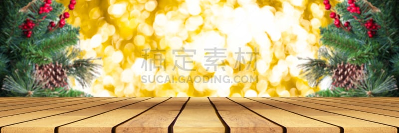 圣诞树,空的,桌子,木制,透视图,电影蒙太奇,背景虚化,计划书,设计,收集