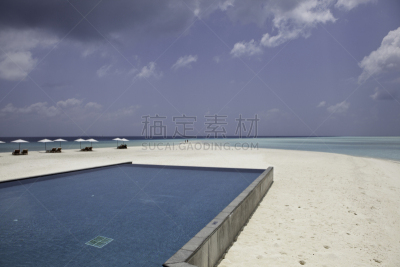 海洋,威尼斯礁湖,风景,四季酒店,无边际泳池,度假胜地,水平画幅,沙子,无人,椅子