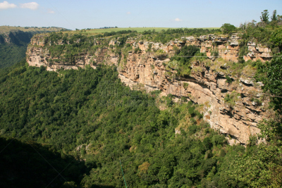 oribi,沟壑,南非,德班,夸祖鲁-纳塔耳,水,公园,水平画幅,瀑布,无人